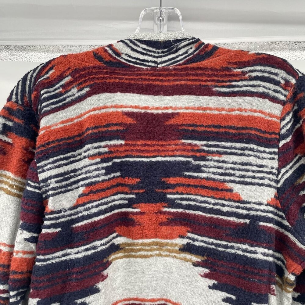 Lucky Brand Womens Open Front Cardigan Multicolor Textured Size Large - Picture 6 of 9